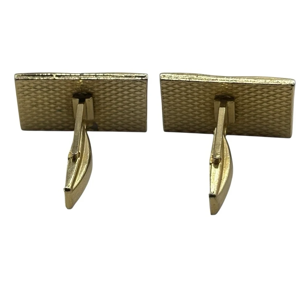 Boobs Breasts Cufflinks Naughty Gold Tone Black‎ Happy Hands Novelty Funny READ